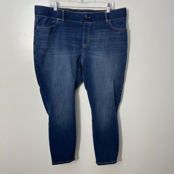 Betabrand Women's  Stretch Denim Skinny Jeans With Pockets 1X Petite - Picture 1 of 4
